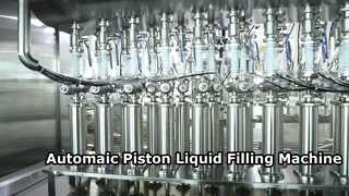 เครื่องบรรจุลูกสูบอัตโนมัติขนาด 50-1000 มล. สำหรับเคมีเกษตร / เคมี / ปุ๋ย