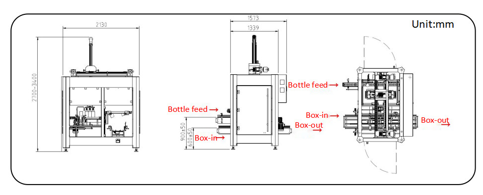 KZ-2T เครื่องบรรจุกล่องกล่องกล่องกล่องกล่องกลมหรือกล่องพลาสติกแบบสี่เหลี่ยมแบบปกติ