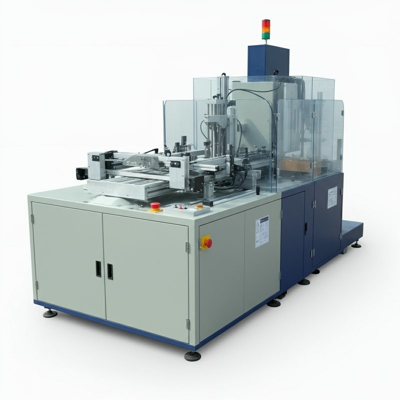 อัตโนมัติ Carton Erector Machine Left In Right Out Open Carton สําหรับอุตสาหกรรมเคมีเกษตร สายบรรจุขวด