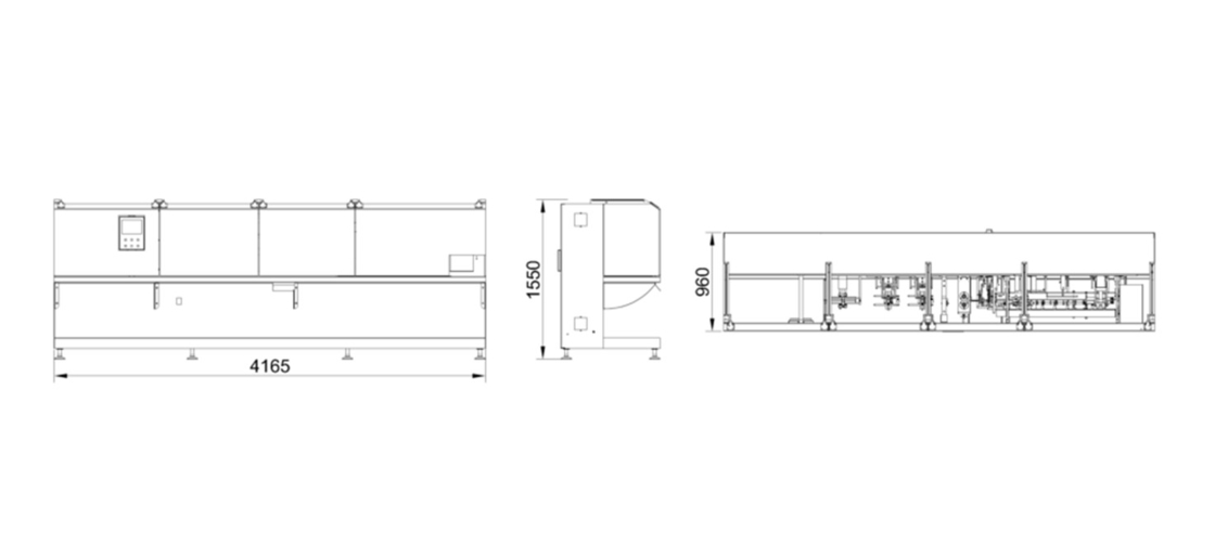 SUS304 กรอบอัตโนมัติเต็มแบบแนวราบ Roll Film Bagging Machine สําหรับผง / อนุภาค