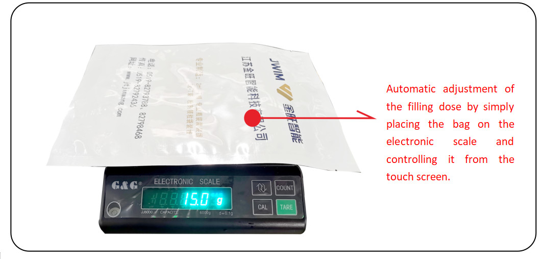 SUS304 กรอบอัตโนมัติเต็มแบบแนวราบ Roll Film Bagging Machine สําหรับผง / อนุภาค