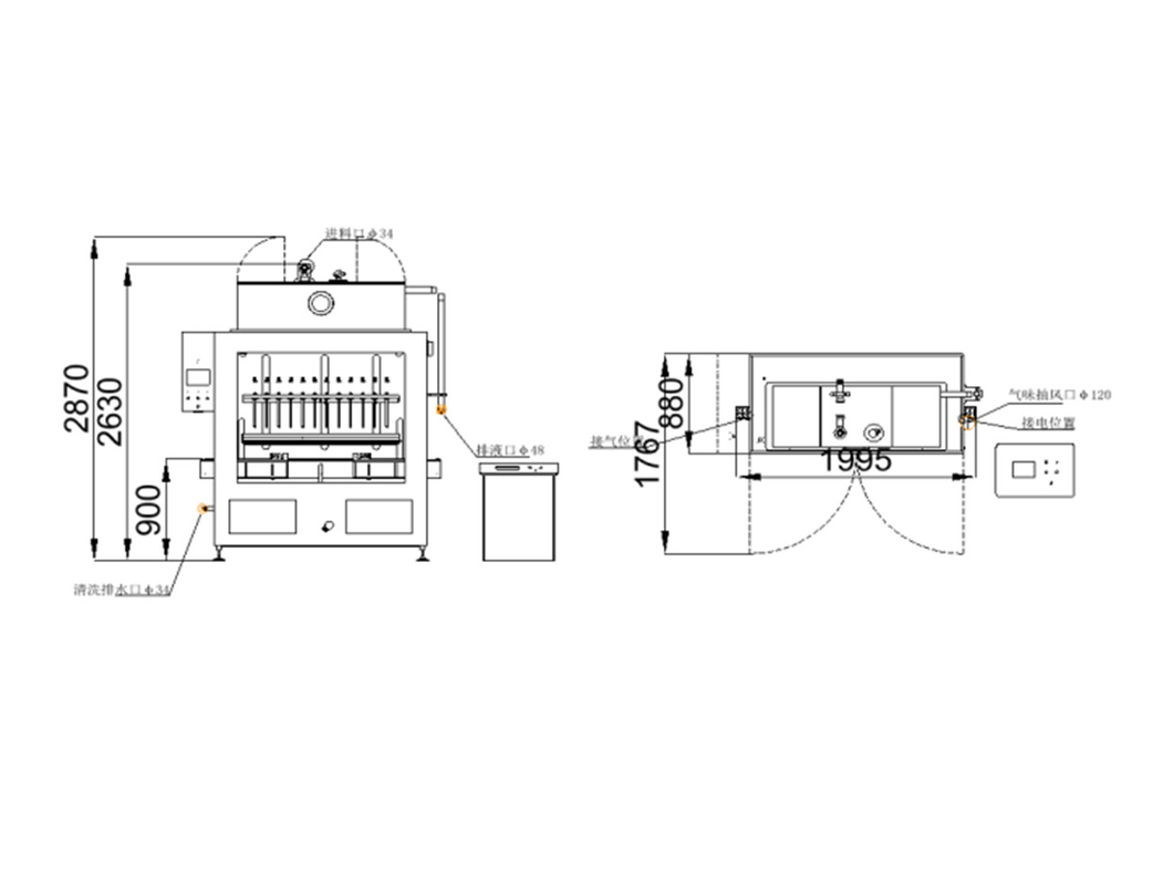 CDP-12E เครื่องเติมคอมพิวเตอร์ขนาดเล็ก การบูรณาการง่ายในสายการผลิต สําหรับบรรจุสารเหลวเคมีที่ไม่มีรอยต่อ