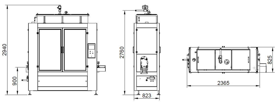 เครื่องเติมของไมโครคอมพิวเตอร์ที่ควบคุมโดย PLC พร้อมการตอบสนองน้ําหนักในขนาดไฟฟ้าและกรอบเหล็กไร้ขัด 304