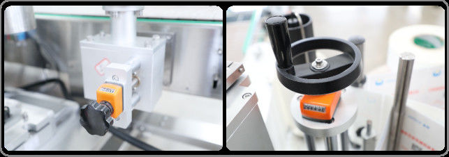 เครื่องติดฉลากสติกเกอร์ขวดแบนสองด้านคู่ถังขนาดใหญ่ 1500 ชิ้น H 3KW