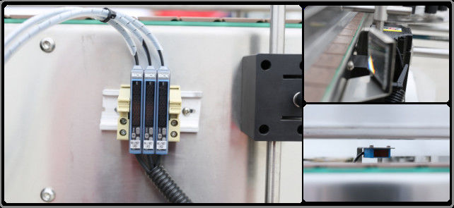 เครื่องติดฉลากสติกเกอร์ขวดแบนสองด้านคู่ถังขนาดใหญ่ 1500 ชิ้น H 3KW