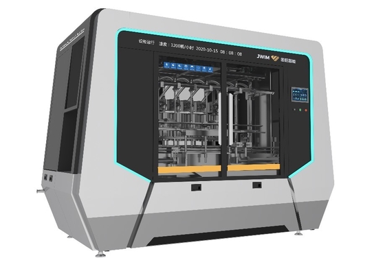 รถไฟฟ้าความเร็วสูง PLC การควบคุม 16 ช่องจุกลํา เครื่องเติมพิสตันอัตโนมัติ