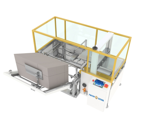 อัตโนมัติ Carton Erector Machine Left In Right Out Open Carton สําหรับอุตสาหกรรมเคมีเกษตร สายบรรจุขวด