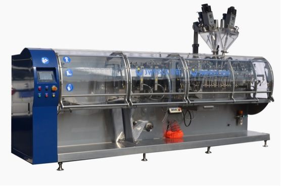 เครื่องจักรบรรจุภัณฑ์แนวนอนอัตโนมัติ 5-200 กรัม 60 ถุง min