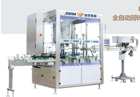 6 8 หัวเครื่อง Capping อัตโนมัติ 4.0KW 100ml-1L ความเร็วสูง Pick and Place