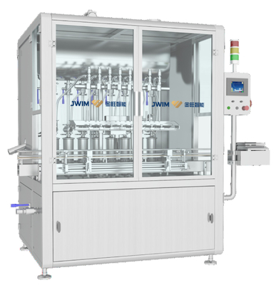 เครื่องบรรจุยาฆ่าแมลง 50 Bpm 50-1000mL 8 หัวฉีดเครื่องบรรจุ